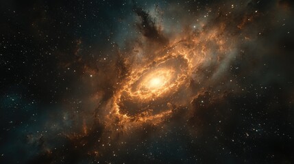 Obraz premium A swirling vortex of energy in deep space, symbolizing power and the unknown.