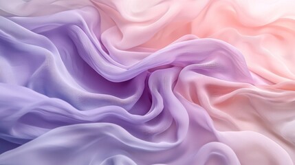 Obraz premium Dreamy Pastel Fabric Drapes: A Textured Symphony of Lavender and Peach