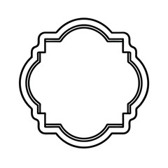 Elegant Decorative Frame Border Outline Design Element Graphic