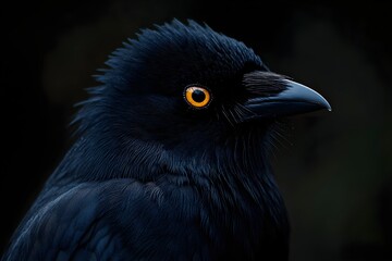 close up of a crow