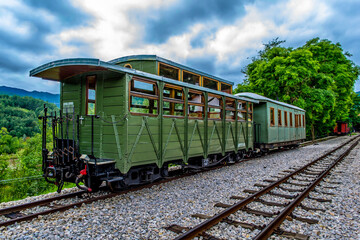 old train in the countryside
