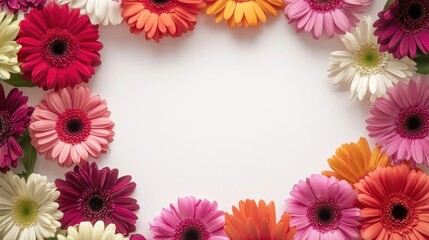 A decorative frame made entirely of fresh flowers, perfect for a special occasion or event