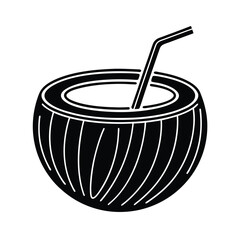 Refreshing Coconut Drink, Tropical Beverage, Summer Cocktail, Island Getaway