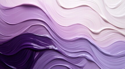 Obraz premium Abstract Purple and White Swirls: A Gradient of Serenity