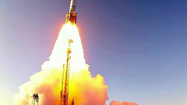 Rocket Launch and Breaking Through Earth's Atmosphere