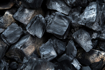 バーベキューで使う炭の塊　Generated image