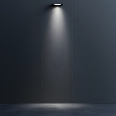 Pitch black background with a minimal light