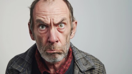 Obraz premium Man making silly face.