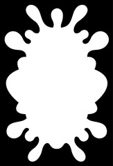 Obraz premium Hand drawn rectangle wavy frame borders background 