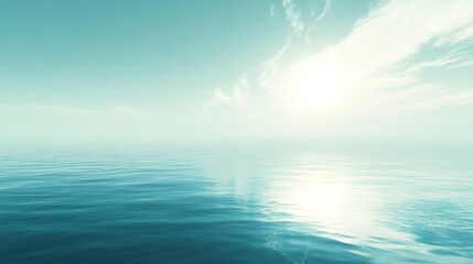 Obraz premium Serene Ocean Meets Tranquil Sky A Peaceful Scene