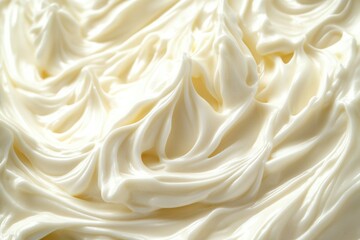 Fototapeta premium A detailed view of a white frosted cake, perfect for dessert or special occasion photography