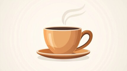 Aromatic Coffee Cup Illustration