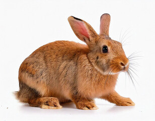 Obraz premium Rabbit on white