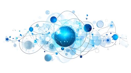 Global network connection, data flow