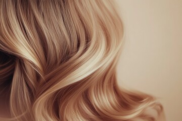 Fototapeta premium Detailed shot of soft blonde hair texture