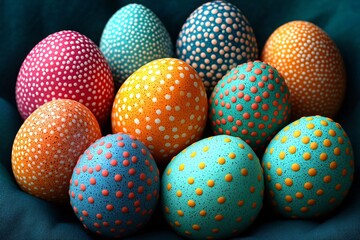 Vibrant Easter Egg Medley: Festive Holiday Collection