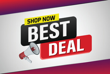 best deal offer poster banner graphic design icon logo sign symbol social media website coupon


