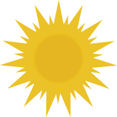 Sun icon the vector image