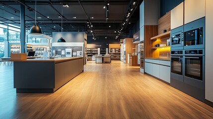 Modern Kitchen Appliance Showroom Design Display