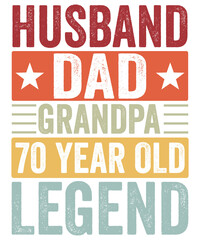 Obraz premium husband Dad Grandpa Legend