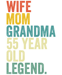 Fototapeta premium Wife Mom Grandma Legend