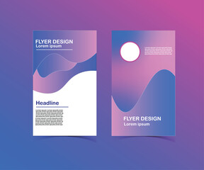 Abstract geometric gradient posters set. Minimalist elegant style cover templates collection with monochrome geometric round shapes. Vector design for social media, cover, banner, flyer.