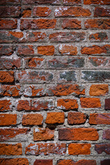 Beautiful old brick wall showcasing rich textures and warm colors in urban environment