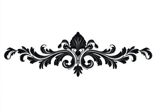 Border line, gothic. Medieval, rule, old frame, divider, book cover decoration, ornate. Decorative elements, border and page rules. Vector illustration design isolated on white background.