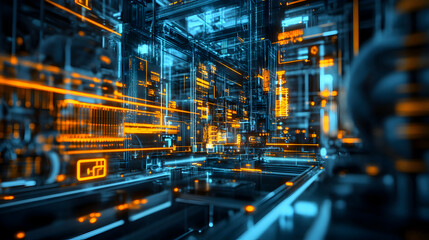 Fototapeta premium Abstract Technology Circuit Board Background Futuristic Design