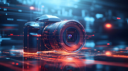 Futuristic Camera Technology Lens Optical Digital