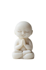 Isolated Small Monk Figurine
