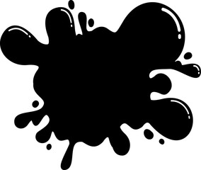 Hand drawn splash slime bubbles drops frame banner border background 