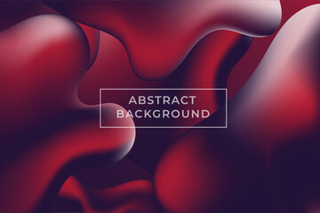Red Fluid Abstract Gradation Background Design Template