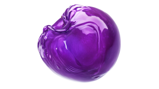 purple onion isolated on white background