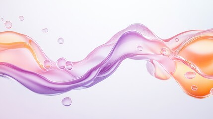 Fototapeta premium Fluid Liquid Wave Abstract Background Design