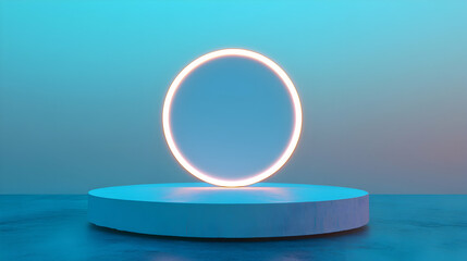 Abstract Circle Display Stage