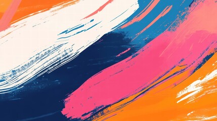Fototapeta premium abstract colorful brush strokes painting