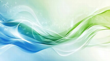 abstract green and blue wave background