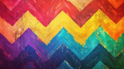 colorful chevron pattern abstract background