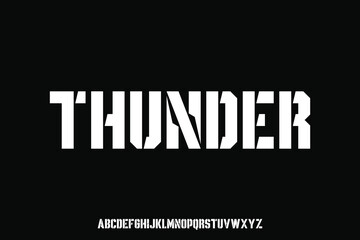 Display alphabet font vector design suitable for headline, poster, logo, magazine and many more