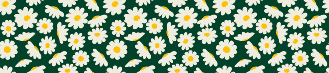 Obraz premium Floral trendy seamless pattern design. Pattern with floral for fabric, textiles, clothing, wrapping paper, cover, banner
