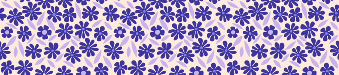 Floral trendy seamless pattern design. Pattern with floral for fabric, textiles, clothing, wrapping paper, cover, banner