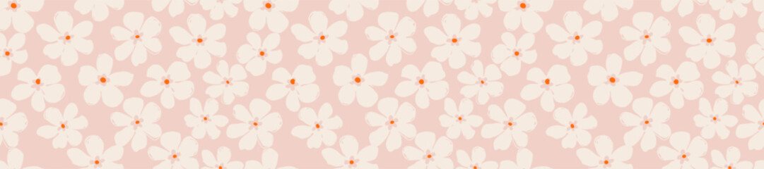 Floral trendy seamless pattern design. Pattern with floral for fabric, textiles, clothing, wrapping paper, cover, banner