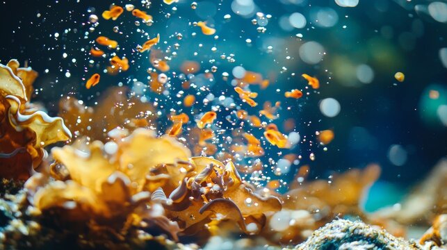 Golden liquid splash frozen in motion