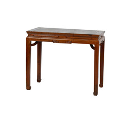 old wooden table isolated