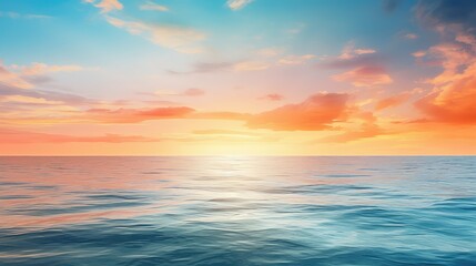 Naklejka premium serene blue and orange abstract