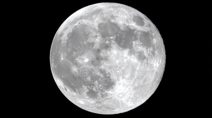 Obraz premium Full moon night sky celestial body space astronomy