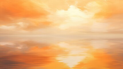 Fototapeta premium reflection orange and white abstract