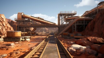 Fototapeta premium refining processing plant