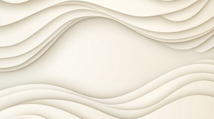 Abstract Beige Wave Background Paper Cut Design